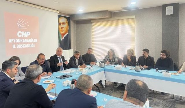 CHP İl Yönetimi İlçe Başkanları İle İstişare Toplantısı Gerçekleştirdi