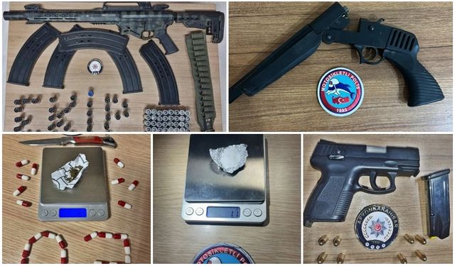 POLİS OPERASYONLARDA NELER ELE GEÇİRDİ?