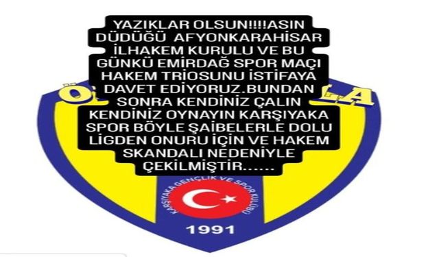 "Onurumuz İçin Çekiliyoruz"