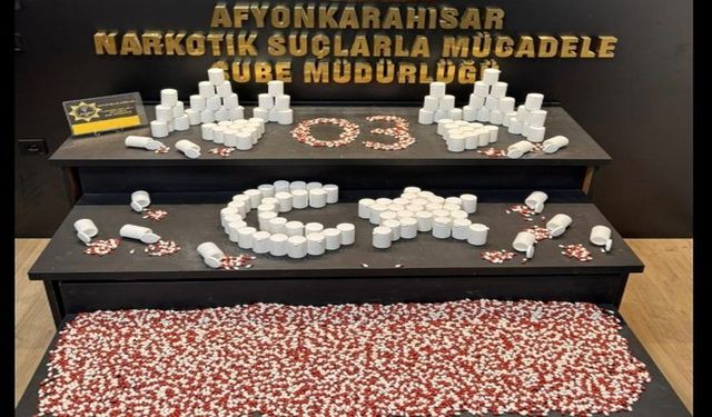 Polis 6 bin 692 adet sentetik uyuşturucu ele geçirdi