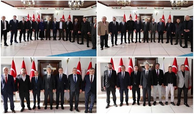 Vali Aktaş'a Ziyaretler Sürüyor