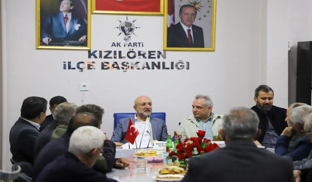 Başkan Şahin Kızılören’de Teşkilatla Buluştu