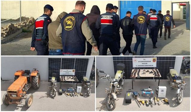 Jandarma 7 Faili Meçhul Hırsızlık Olayını Aydınlattı