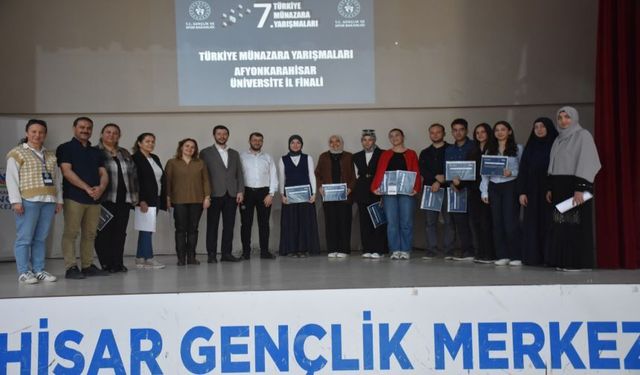 Münazara Ligi Afyonkarahisar İl Finali Tamamlandı