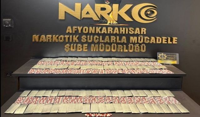 Polis 3159 adet uyuşturucu hap ele geçirdi