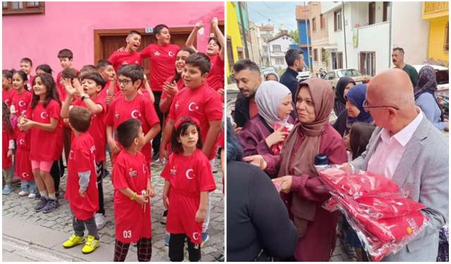Sandıklı'da İş İnsanı 100 Çocuğa A Milli Takım Forması Dağıttı