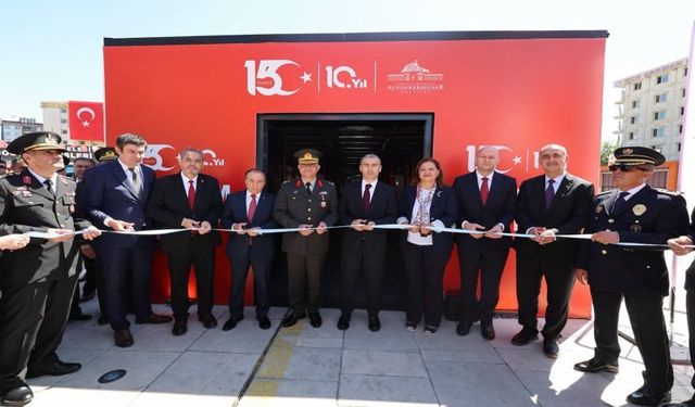 Afyonkarahisar’da 15 Temmuz Anı Çadırı Açıldı