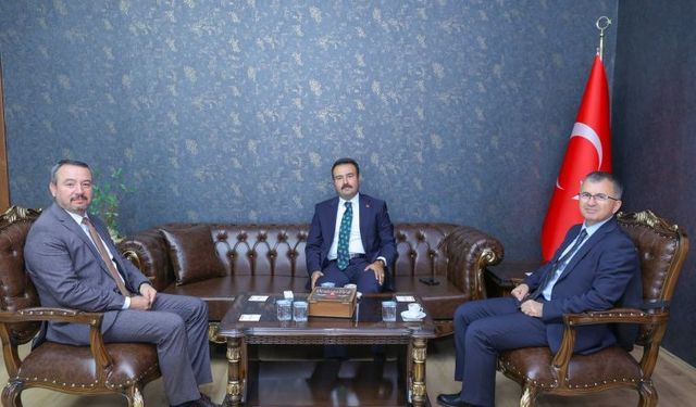 Başkan Öztaş, Kaymakam Bingöl’e Hayırlı Olsun Ziyaretinde Bulundu