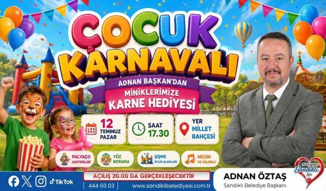 Sandıklı Belediye Başkanı Adnan Öztaş’tan Miniklerimize Karne Hediyesi!