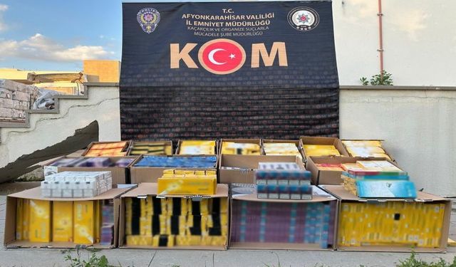 Polis 13 Bin 140 Paket Kaçak Sigara Yakaladı
