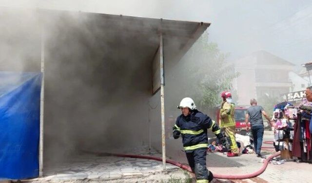 Afyon’da çıkan yangına İtfaiye 6 dakikada Yetişti
