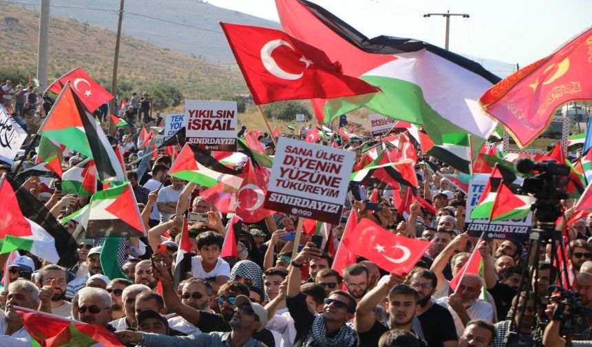 AGD FİLİSTİN İÇİN SINIRDA BULUŞTU