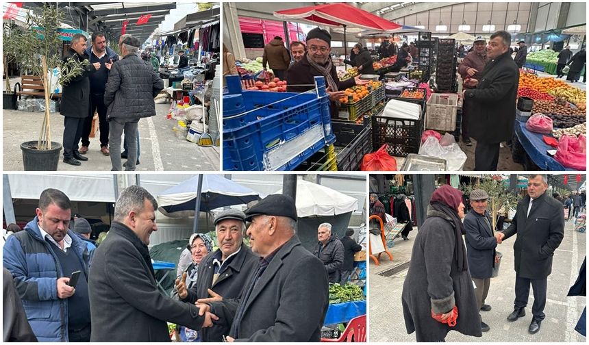 BELEDİYE BAŞKANI SERKAN KOYUNCU'DAN PAZAR ESNAFI VE İLÇE ESNAFLARINA ZİYARET