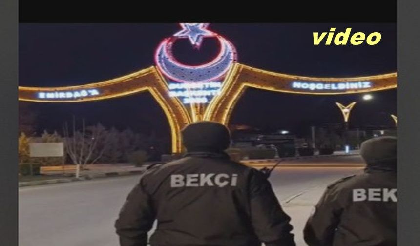 EMİRDAĞ’A GECE KARTALLARI DEVRİYE FAALİYETLERİNİ SÜRDÜRÜYOR