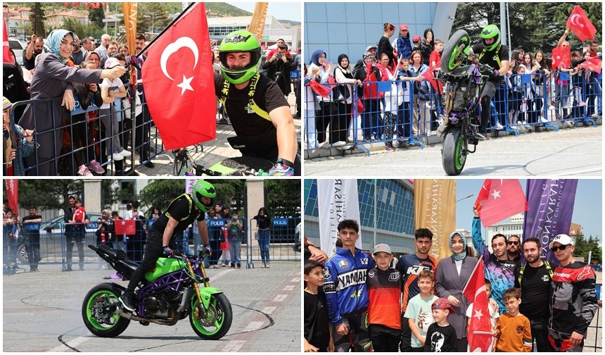 19 MAYIS’A ÖZEL MOTOSİKLET GÖSTERİSİ