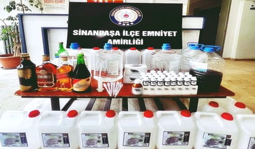 POLİS KAÇAK ALKOL ELE GEÇİRDİ