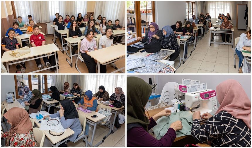 BELEDİYEDEN GENÇLERE VE KADINLARA TAM DESTEK