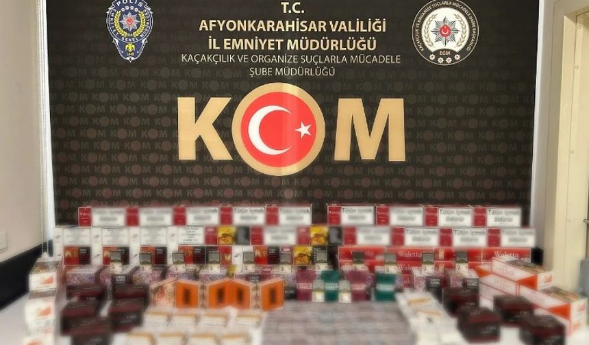BOLVADİN’DE KAÇAK SİGARA ELE GEÇİRİLDİ