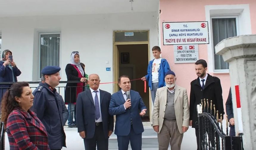 DİNAR ÇAPALI KÖYÜ'NE MİSAFİRHANE KAZANDIRILDI