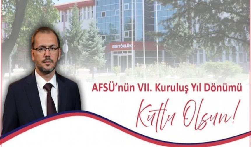 AFSÜ 7'NCİ KURULUŞ YILDÖNÜMÜNÜ KUTLUYOR