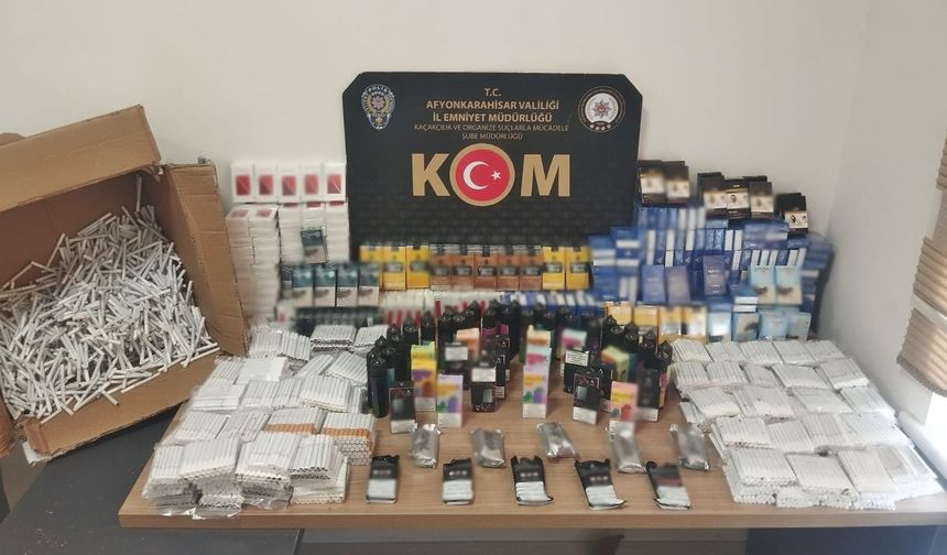 IŞIKLAR BELDESİNDE BOŞ VE DOLU MAKARON ELE GEÇİRİLDİ