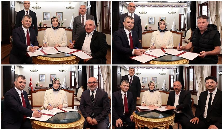 EMİRDAĞ’A DÖRT YENİ PROJENİN İMZASI ATILDI