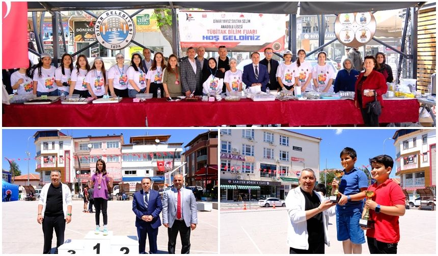 DİNAR CUMHURİYET MEYDANI’NDA KERMES VE SOKAK BASKETBOLU COŞKUSU!