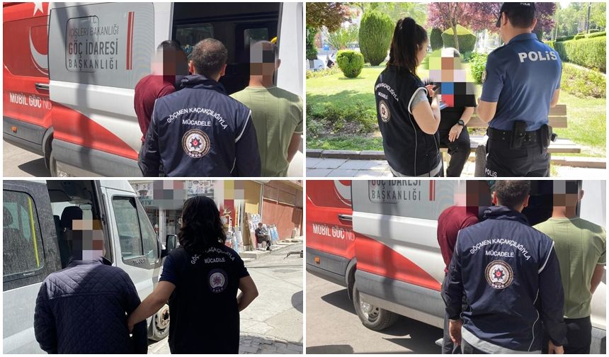 POLİS YAKALADIĞI 6 DÜZENSİZ GÖÇMENİ DEPORT YAPTI