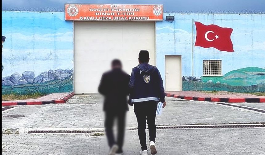 8 YILA HÜKÜMLÜ ŞAHIS DİNAR’DA YAKALANDI