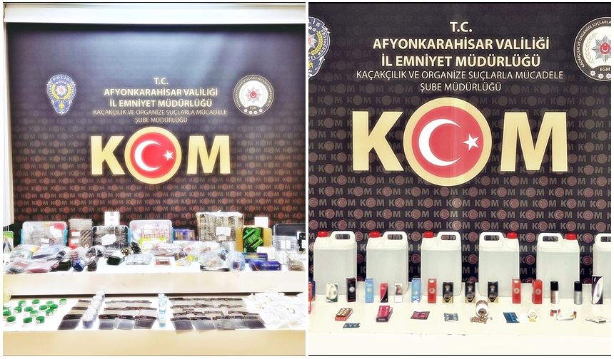 POLİS KAÇAK ELEKTRONİK PARÇA VE SAHTE ALKOL ELE GEÇİRDİ
