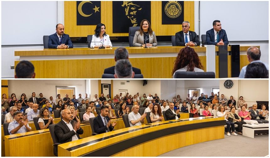 BAŞKAN BURCU KÖKSAL PERSONELİYLE BAYRAMLAŞTI
