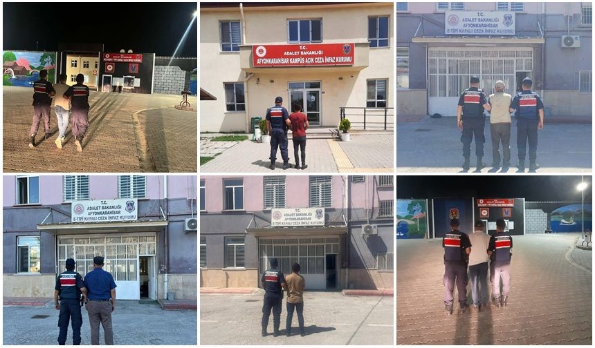 JANDARMA ARANAN 7 HÜKÜMLÜ ŞAHSI YAKALADI
