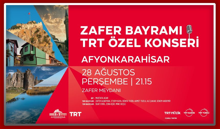 Zafer haftasında TRT sanatçılarından Özel Konser