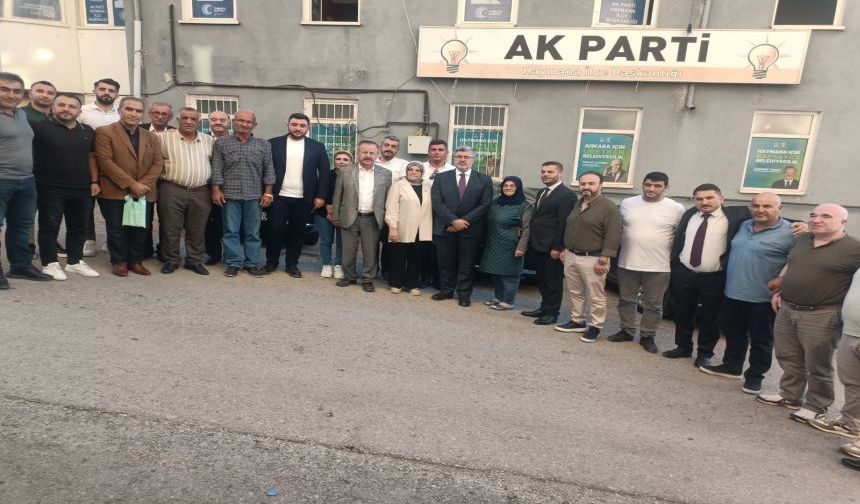 Özkaya, “AK Parti Türkiye’nin her karışına eserleri ile mührünü vurmuş halkına hizmete sevdalı bir harekettir”