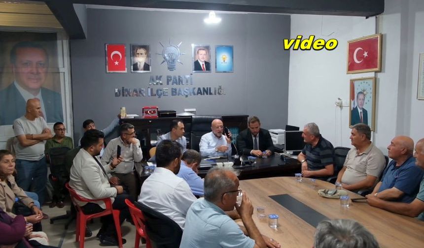 Başkan Şahin Dinarlı Vatandaşları Bakan Göktaş’la Görüştürdü