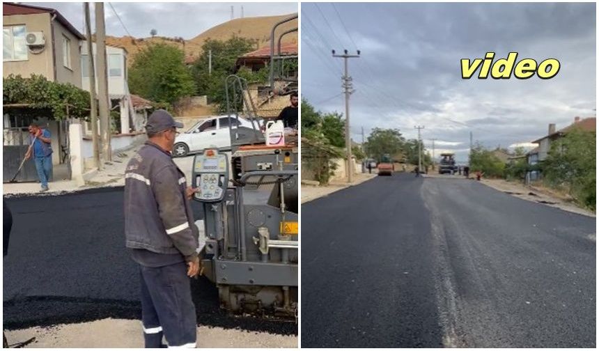 Dinar’da Asfalt çalışmaları Devam Ediyor