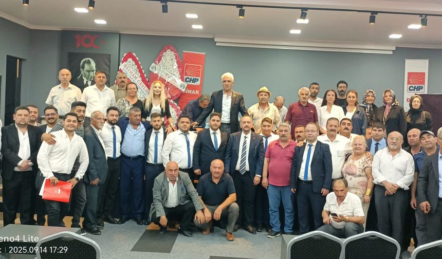 Dinar’da CHP İlçe Başkanlığı Seçimi Sonuçlandı: Ali Arıkan Güven tazeledi