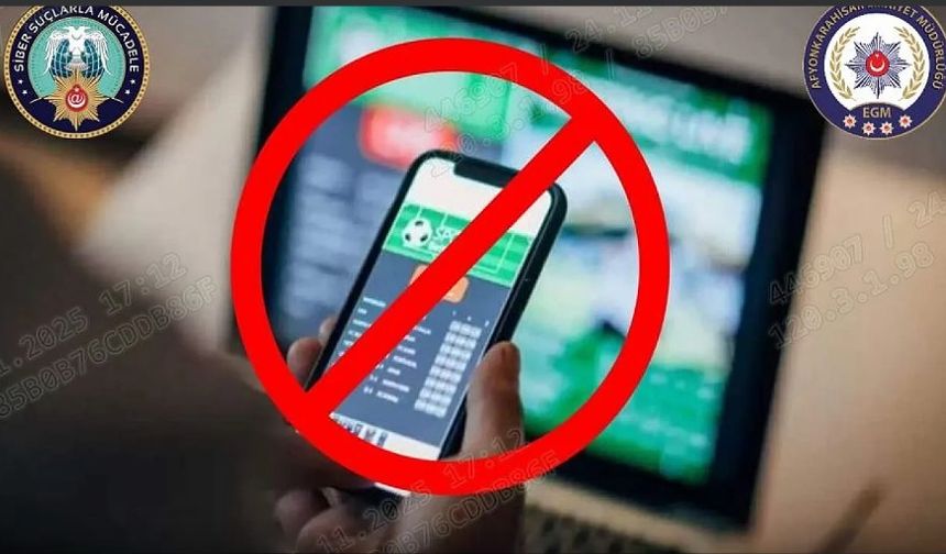Afyon’da Yasa Dışı Bahis Operasyonu