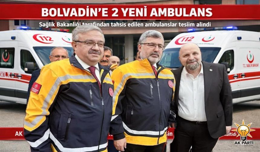 Bolvadin’e İki Yeni Ambulans Tahsis Edildi