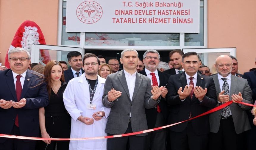 Vali Aktaş, Dinar Hastanesi Tatarlı Ek Hizmet Binasının Açılışını Yaptı