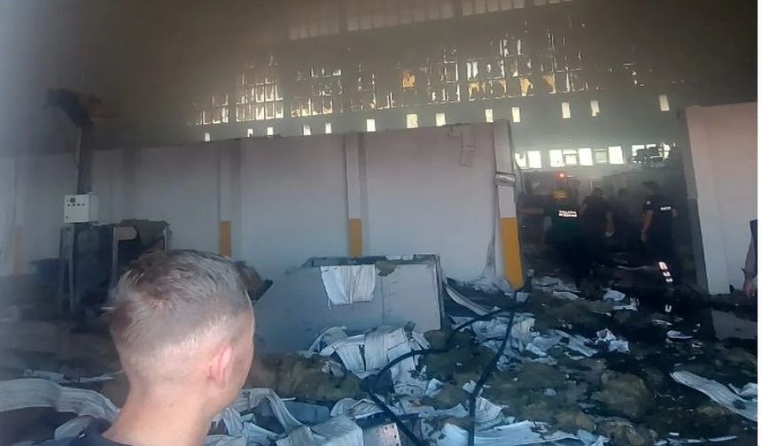 Eski Kızılay Madensuyu Fabrikasında Yangın