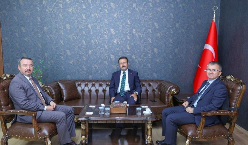 Başkan Öztaş, Kaymakam Bingöl’e Hayırlı Olsun Ziyaretinde Bulundu