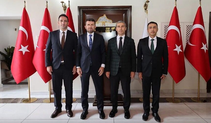 Vali Dr. Naci Aktaş, Basın İlan Kurumu yetkililerini kabul etti.