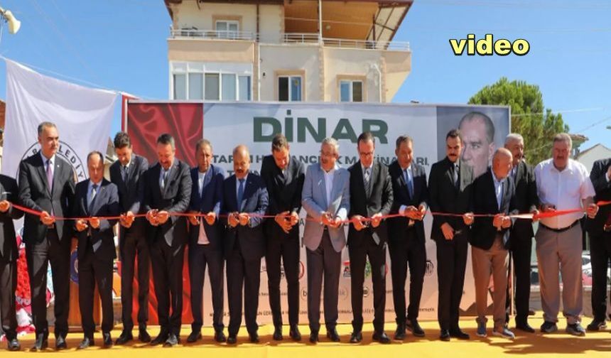 Dinar Tarım, Hayvancılık Makineleri ve Teknolojileri Fuarı Coşkuyla Açıldı