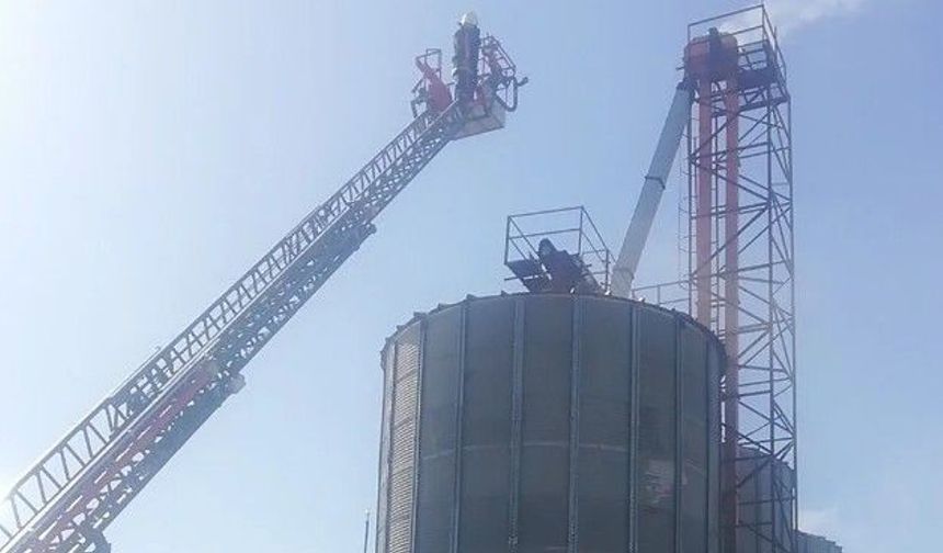 Afyon OSB'de Silo Yangını